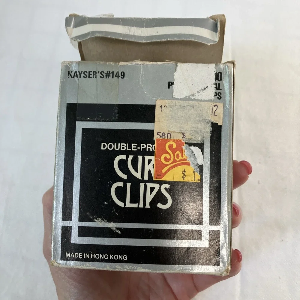 Vintage Double Pronged‎ Curl Clips Kayser's #149 - 68 In Box